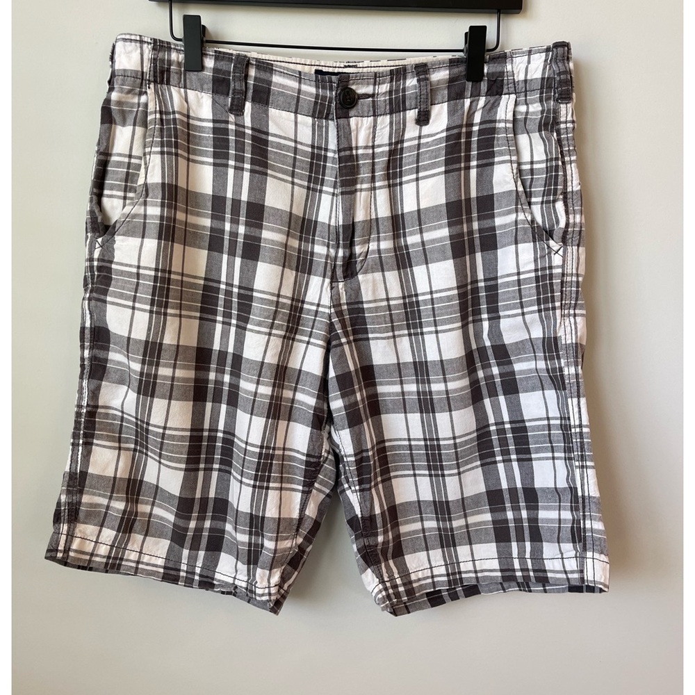 AE Outfitters size 33 brown & white plaid longboards